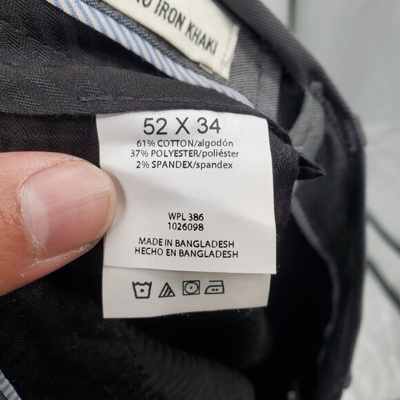 Hagger Premium No Iron Classic Fit Khaki Pants Men Size 52 X 34 NWT Big Tall - Picture 10 of 16